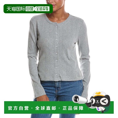自营PerfectWhitetee Lila Pointelle开衫-灰色 美国奥莱直发