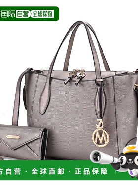 自营 mia k collectionBruna Women's Tote Bag with Wallet Set