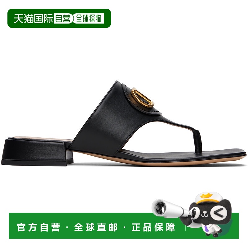 1h可退 香港直邮潮奢 Valentino 华伦天奴 女士 黑色 VLogo Signa