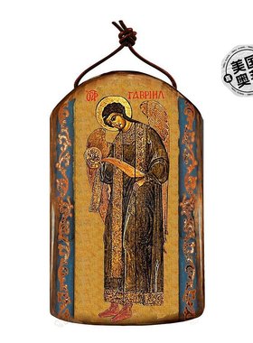 Designocracy Saint Gabriel Archangel 木制希腊基督教东正教图