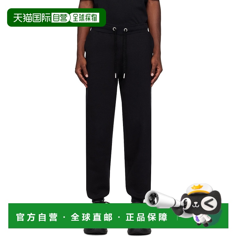 1h可退 香港直邮潮奢 Ami Paris 男士 黑色抽绳运动裤 UTR207740