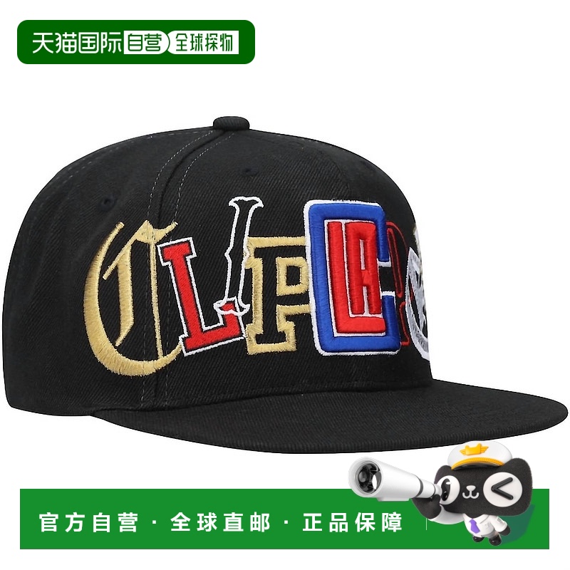自营 mitchell & ness男士 NBA 洛杉矶快船队 Hype Type Snapback