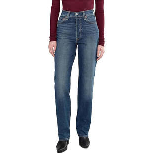 自营Women Blue Full Jeans Stretch Ribcage Levi Denim