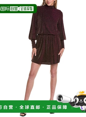 自营 black halo黑色 Halo Gavin 迷你连衣裙 - 金色 美国奥莱直