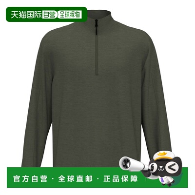 自营PGA Tour Men's Quarter Zip Fitness Pullover - black 美国
