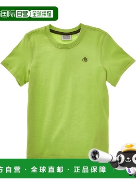 自营Scotch & Soda Regular-Fit Logo T-Shirt - green 美国奥莱