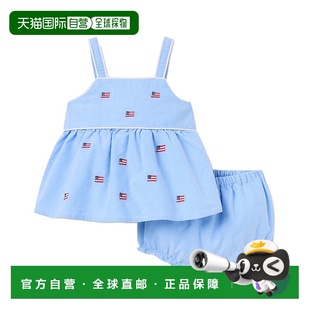 蓝色 自营 jackJanie和Jack刺绣旗帜搭配套装 and 美国奥莱 janie