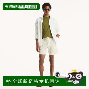 美国奥莱 自营 Nautica男式 7英寸条纹Seersucker短裤 野生动物园