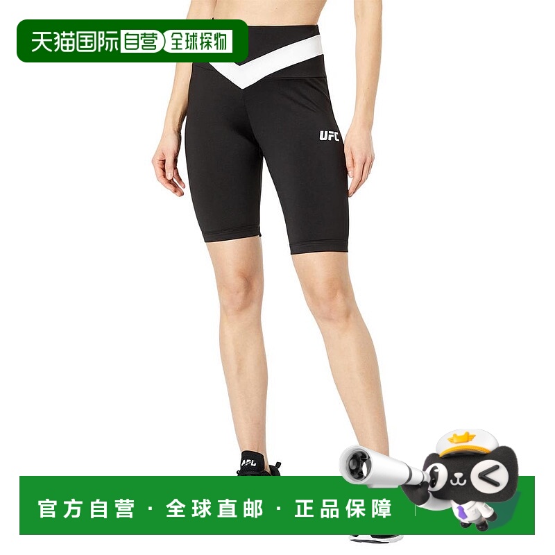 1h可退 【美国直邮】UFC 3/4 拼接瑜伽短裤高腰直筒裤时尚休闲 柔