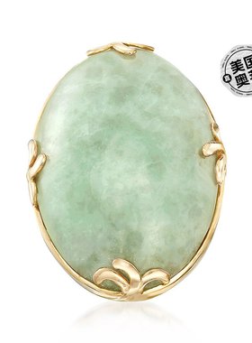Ross-Simons 18kt 金红玉戒指 绿色 【美国奥莱】直发