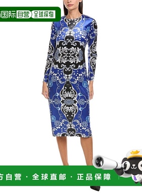 自营tyler boe Dana Velvet Midi Dress - blue 美国奥莱直发
