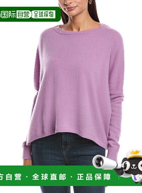 自营Minnie Rose Cropped Cashmere Sweater - purple 美国奥莱直