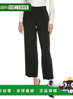 自营Anne Klein Petite Pull-On Flap Pocket Wide Leg Pant - bl