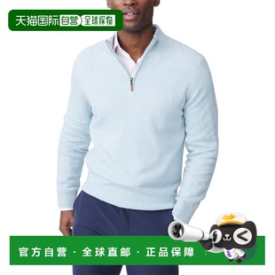自营J.McLaughlin Henry Cashmere Sweater - blue 美国奥莱直发