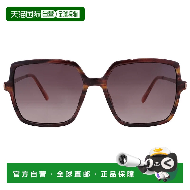 自营Nine West NW 23 505 BRN Brown Square Ladies Sunglasses 1