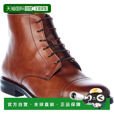 自营Men's Bruno Magli Crosby Dress Boots Brown Leather Cap T