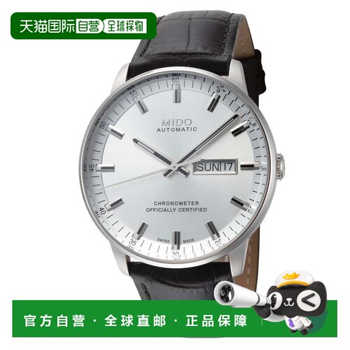 自营Mido Men's Commander II 40毫米自动手表M0214311603100-黑