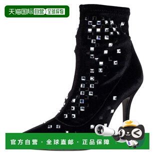 Boots 自营Giuseppe black Embellished Velvet Zanotti Black