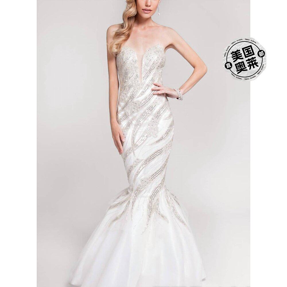 terani coutureSequined Sweetheart Mermaid Gown In Ivory ivor属于什么档次？