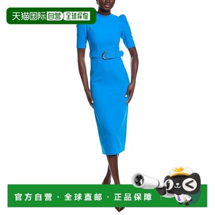 Ruiz Blue Belted Dress 连衣裙美国直发奥莱 Midi 自营Carla