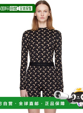 1h可退 香港直邮潮奢 Marine Serre 女士 黑色 Recycled Moon Jer