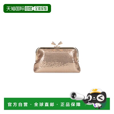 自营anya hindmarchGold Maud亮片网链小袋-金色 美国奥莱直发