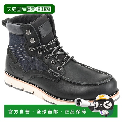 自营Territory Mack 2.0 宽帽 Moc Toe 踝靴 - 黑色 美国奥莱直发