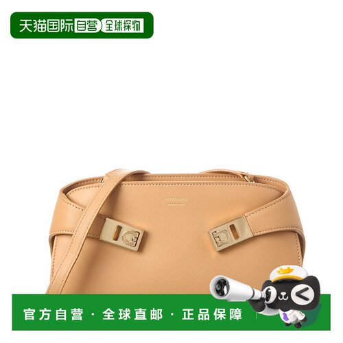 自营salvatore ferragamo菲拉格慕抱抱皮革十字架-棕色 美国奥莱