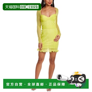 hervé 层叠迷你早秋新款 légerHerve Sheer 连衣裙 Leger 自营