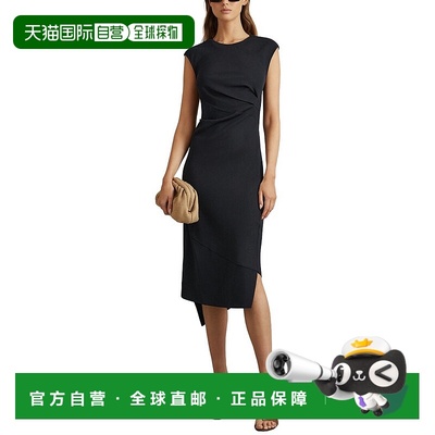 自营Reiss Francesca Dress - navy 美国奥莱直发连衣裙
