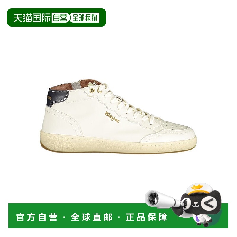 自营Blauer  Polyester Men's Sneaker - white 美国奥莱直发