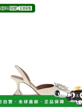 自营Amina Muaddi Calf Leather Bos Taurus High Heel Women's P