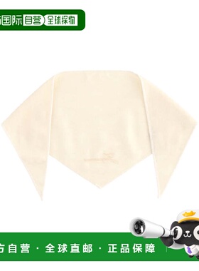 自营jacquemusCashmere Lightweight Embroidered Bandana - neut