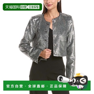 自营cinq a septCinq à Sept Randi Sequin Jacket - metallic