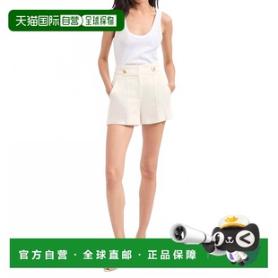 米白色 美國奧萊直發 beardRuno亞麻短褲 自營veronica