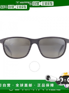 1h可退 美国直邮MauiJimLeleKawa中性灰色矩形男女通用太阳镜811-