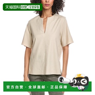 gray 自营Vince 美国奥莱直发 Top Blend Easy Linen