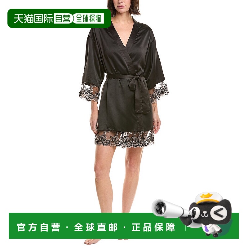 自营Flora Nikrooz Rosa Kimono - black 美国奥莱直发