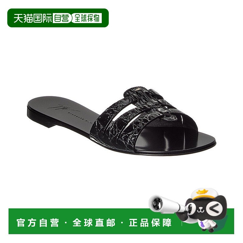 自营Giuseppe Zanotti Anuvorock Croc-Embossed Leather Sandal