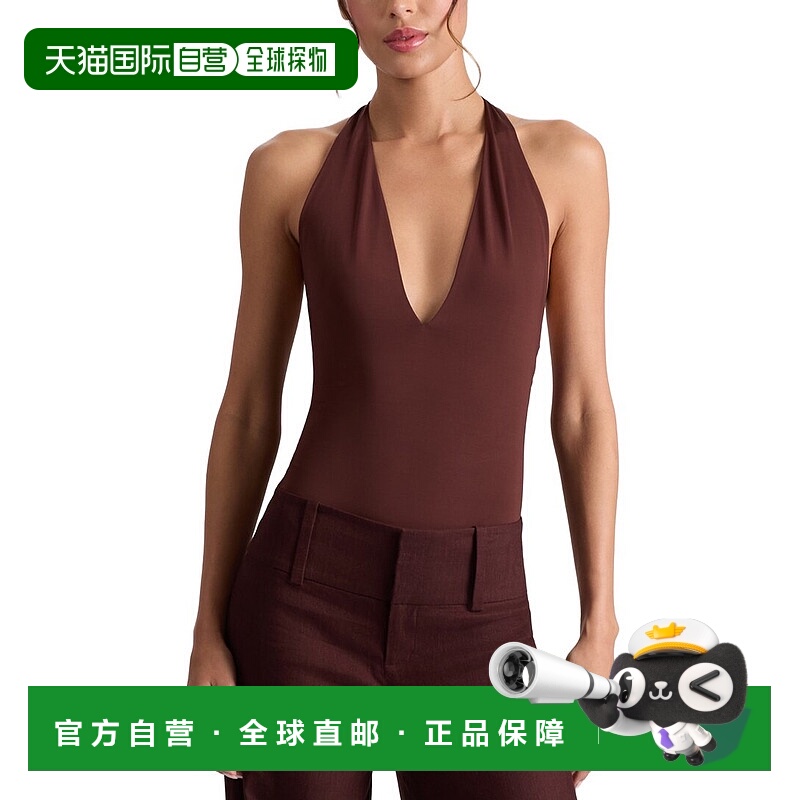 自营alice + olivia Pippa Bodysuit - brown 美国奥莱直发