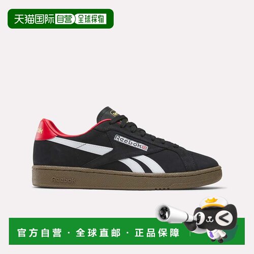自营Reebok Club C Grounds UK Unisex鞋-黑色/ftwr白色/口香糖