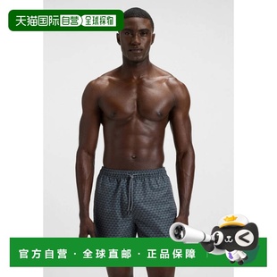 自营Hugo Boss Men's Vibe Geometric Print Swim Trunks, Open G