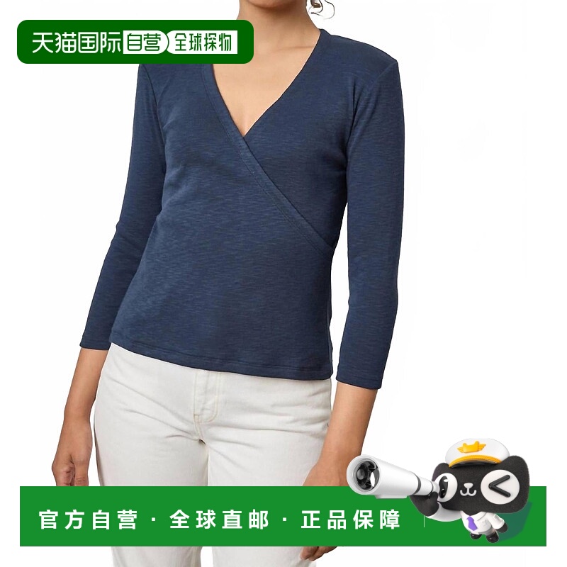 自营lilla pWomen's Surplice Sweater In Navy - navy 美国奥莱