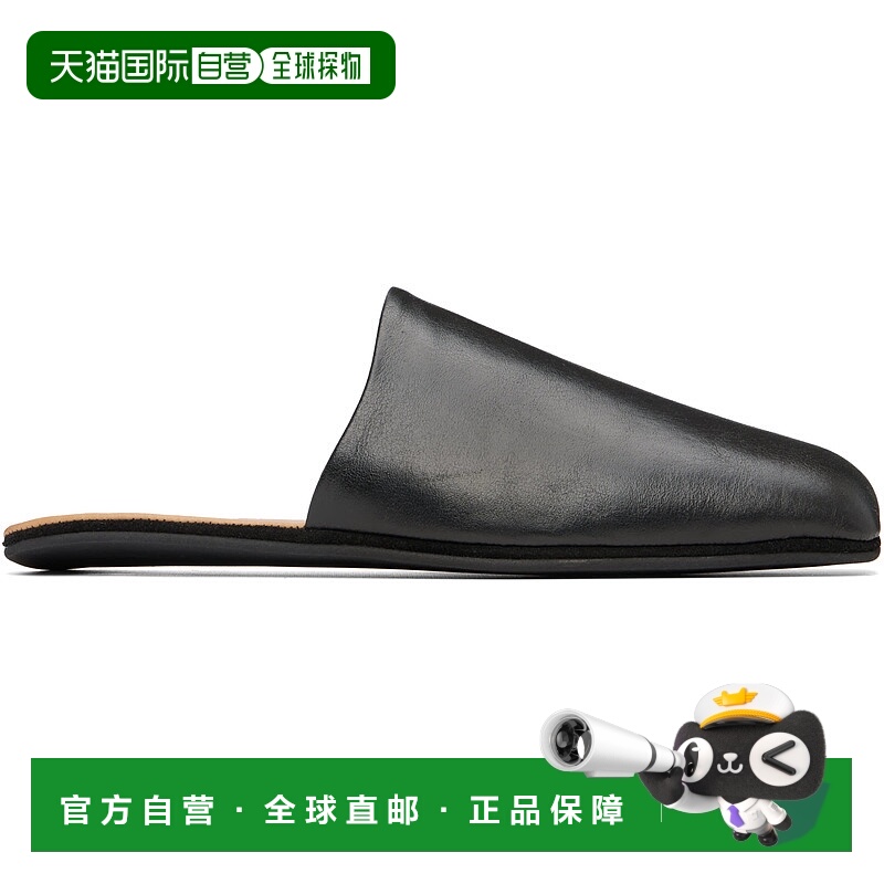 1h可退 香港直邮潮奢 Our Legacy 男士 黑色 Cigarr 拖鞋 A2257CS