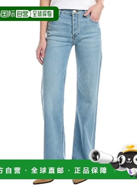 自营HUDSON Jeans Rose High-Rise Oak Wide Leg Jean - blue 美