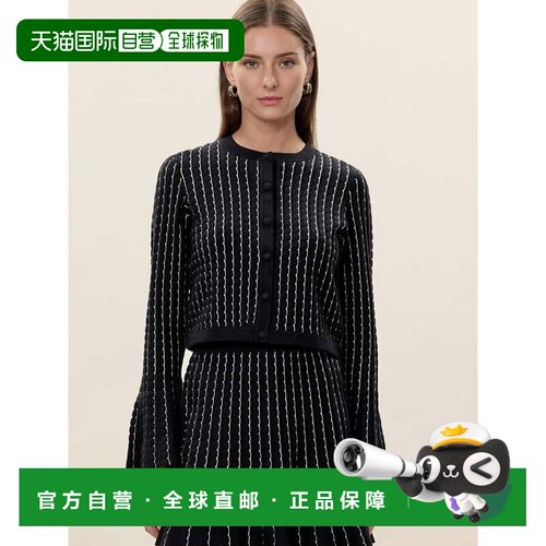 自营rebecca taylorDorothy开衫-黑色 美国奥莱直发