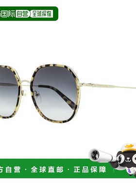自营Longchamp Women's Geometric Rimmed Sunglasses LO163S 743