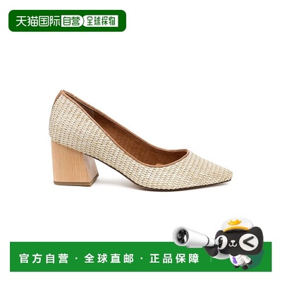 自营kelsi daggerWomen's Woven Pointed Toe Pump In Natural 美