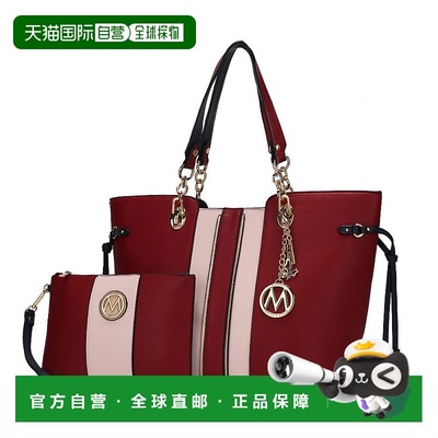 自营 mia k collectionHolland Tote with Wristlet Handbag 2 pi