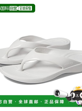 1h可退 香港直邮潮奢 aetrex 女士 Maui 拖鞋 white白色 舒适时尚
